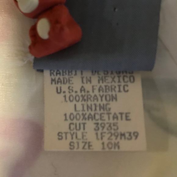 VTG Rabbit Rabbit Rabbit 90s Floral Slip Dress - Picture 6 of 6